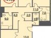 Схема квартиры в проекте "Шатер"- #1789195365