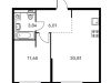 Схема квартиры в проекте "Шереметьевский"- #447141293