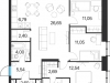 Схема квартиры в проекте "Соседи 21/19"- #1295904671