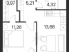 Схема квартиры в проекте "Соседи 21/19"- #899216593