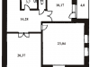 Схема квартиры в проекте "Стахановский"- #331793992