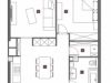 Схема квартиры в проекте "ул. Вавилова, вл. 81А"- #1010076692
