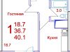 Схема квартиры в проекте "Успенский"- #1519515762