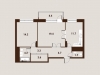 Схема квартиры в проекте "Вавилов дом"- #1317816956