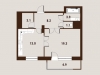 Схема квартиры в проекте "Вавилов дом"- #928234443