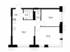 Схема квартиры в проекте "Волоколамское 24"- #1390577721