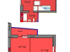 Схема квартиры в проекте "Восточные зори-1"- #950523942