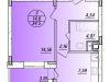 Схема квартиры в проекте "Заречный"- #1008152933