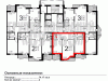 Схема квартиры в проекте "Золотой Треугольник"- #2063661497